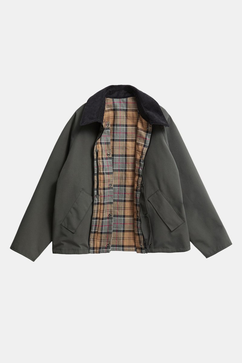 Barbour Oversized Reversible Transport Jacket (Asphalt) | Jackets