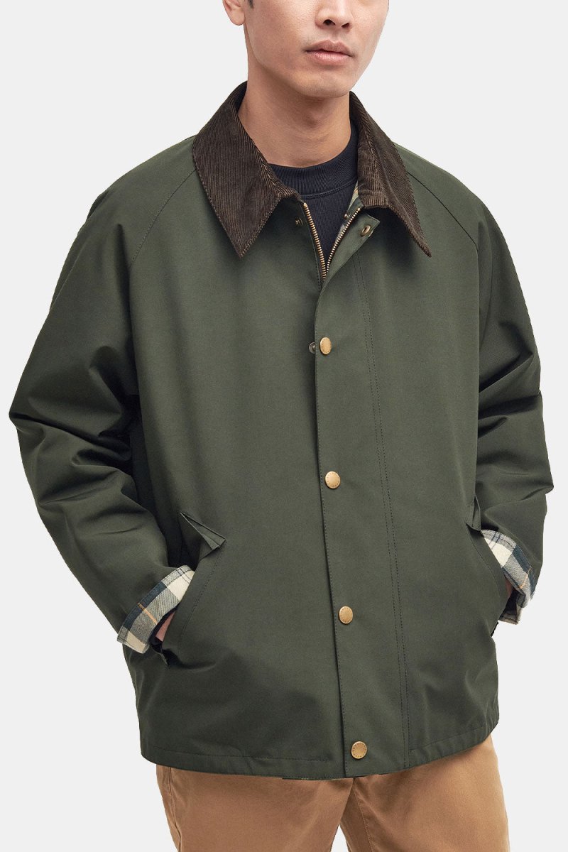 Barbour Oversized Reversible Transport Jacket (Sage) | Jackets