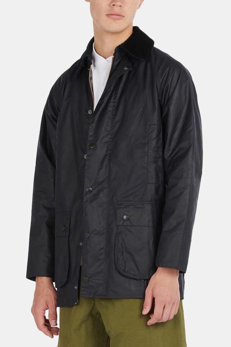 Barbour White Label SL Beaufort Waxed Cotton Jacket (Navy) | Coats &amp; Jackets