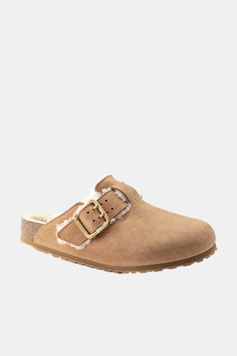 Birkenstock Boston Bold Shearling (Cognac) | Sandals