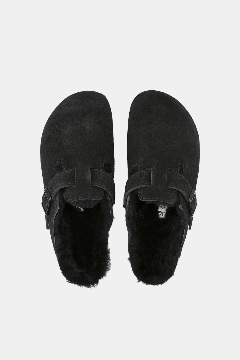 Birkenstock Boston Shearling (Black) | Sandals