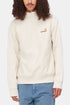 Carhartt WIP Half Zip American Script -huppari (luonnollinen) | Neulepuserot