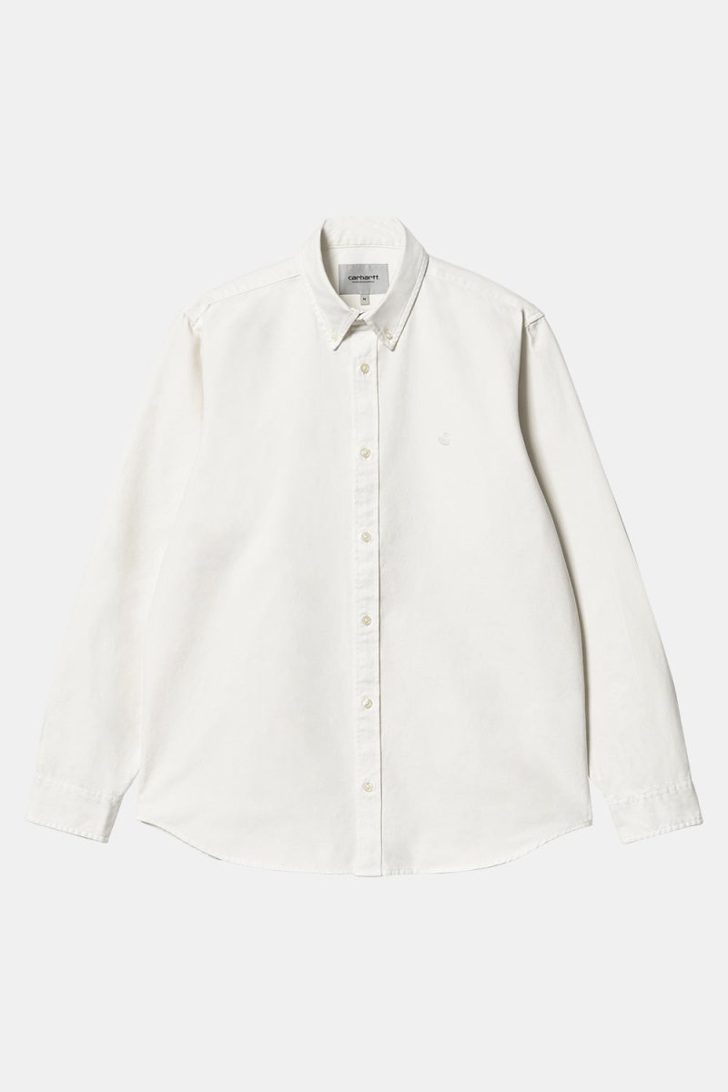 Carhartt WIP Long Sleeve Bolton Shirt (White) | Shirts