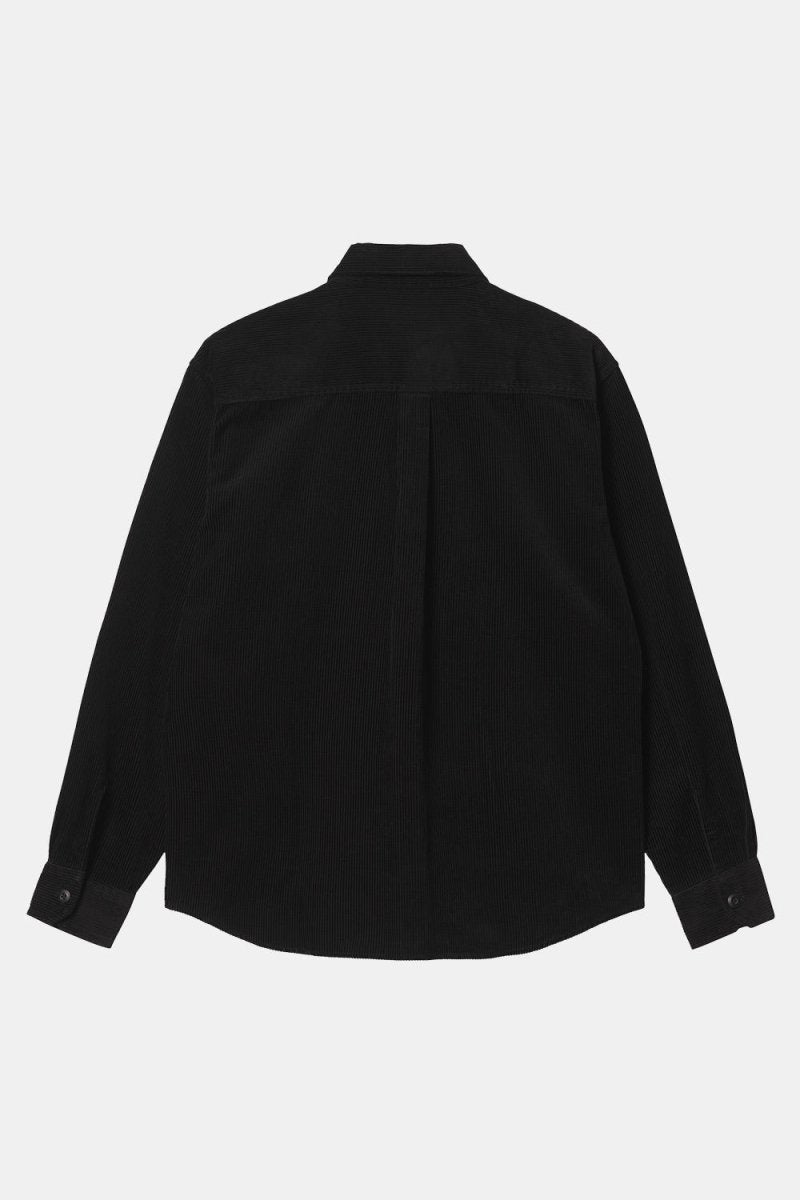 Carhartt WIP Long Sleeve Flint Shirt (Black Rinsed) | Shirts