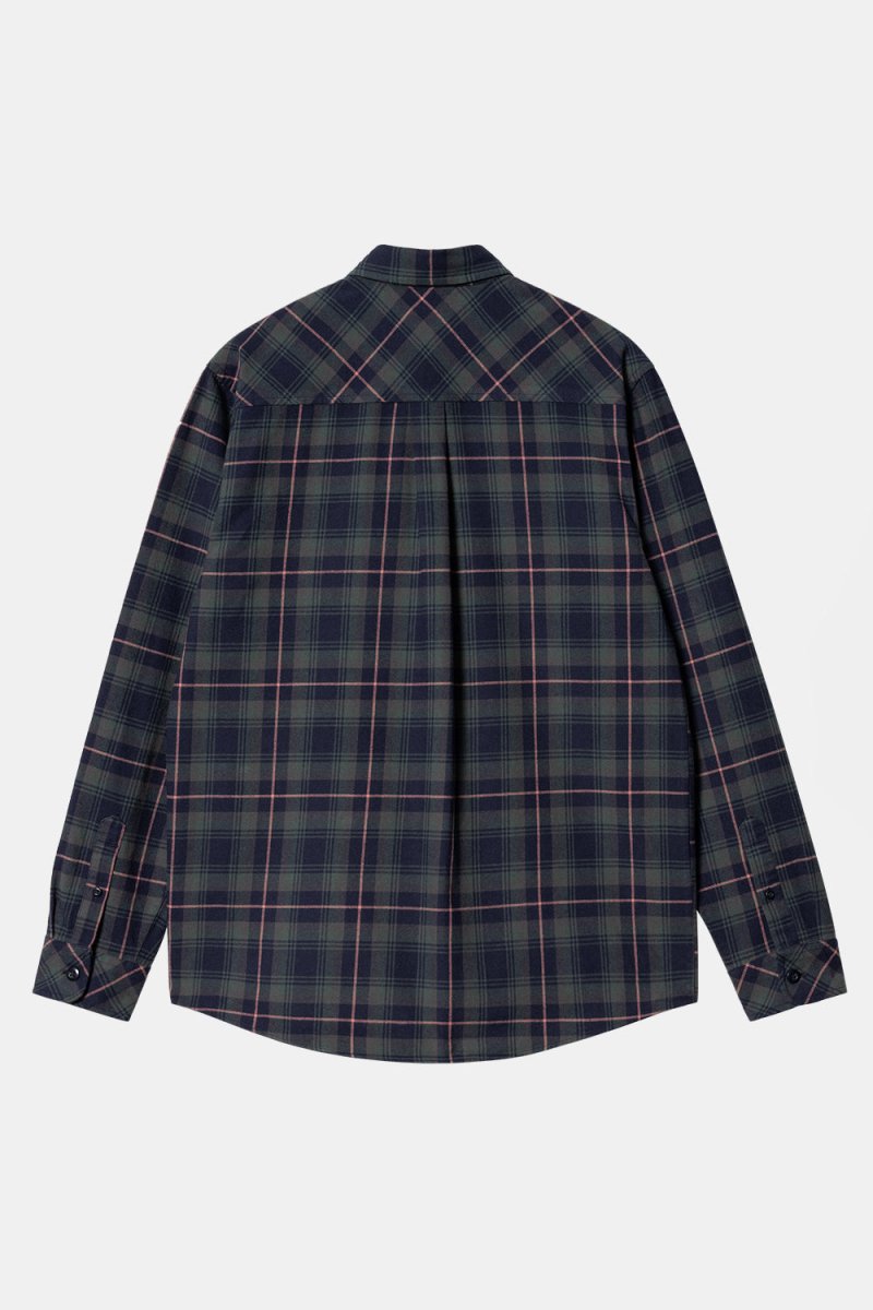 Carhartt WIP L/S Lermond Shirt (Juniper / Dark Navy) | Shirts