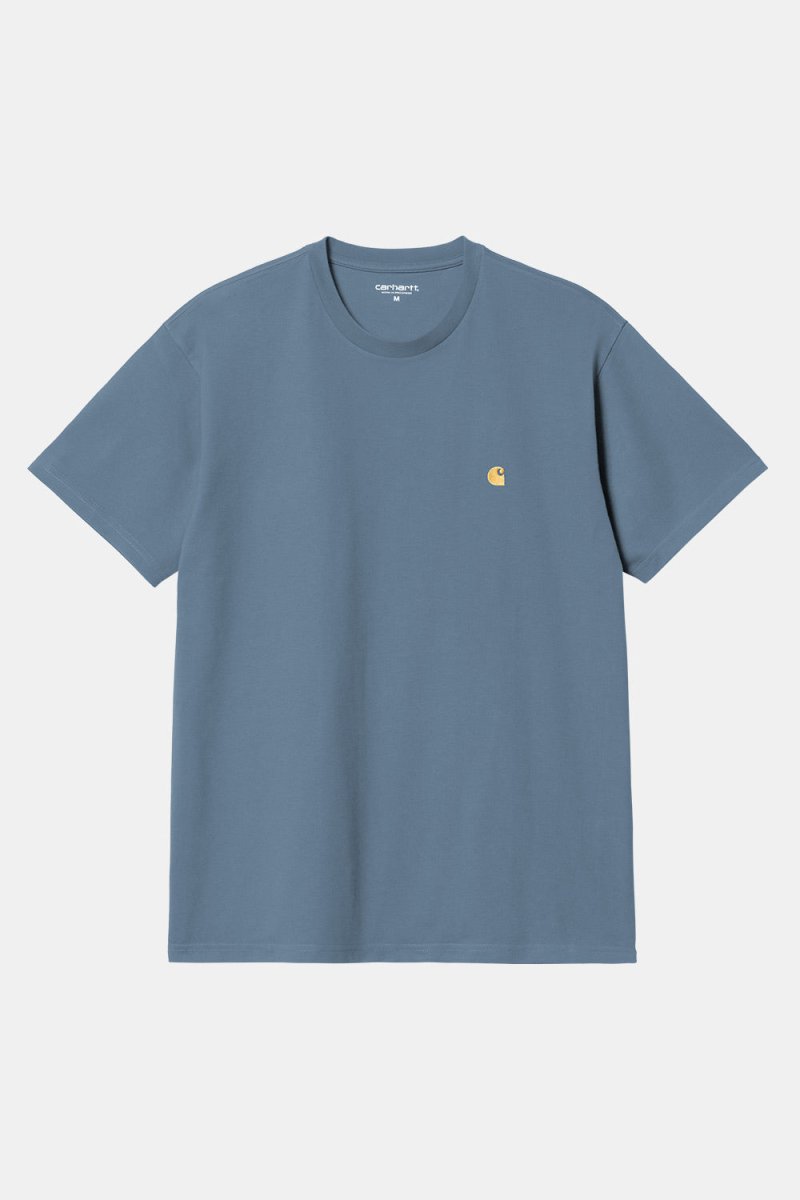 Carhartt WIP Short Sleeve Chase T-Shirt (Positano/Gold) | T-Shirts