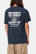 Carhartt WIP lyhythihainen Less Troubles T-paita (sininen/vaha) | T-paidat