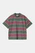 Carhartt WIP lyhythihainen Quinby T-paita (Quinby Stripe/Silver Pine) | T-paidat