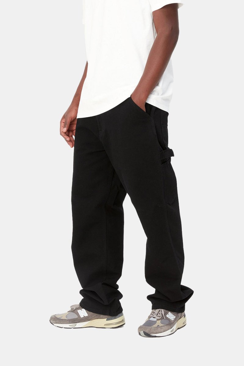 Carhartt WIP Single Knee Organic Cotton Pant (Black Rinsed) | Trousers