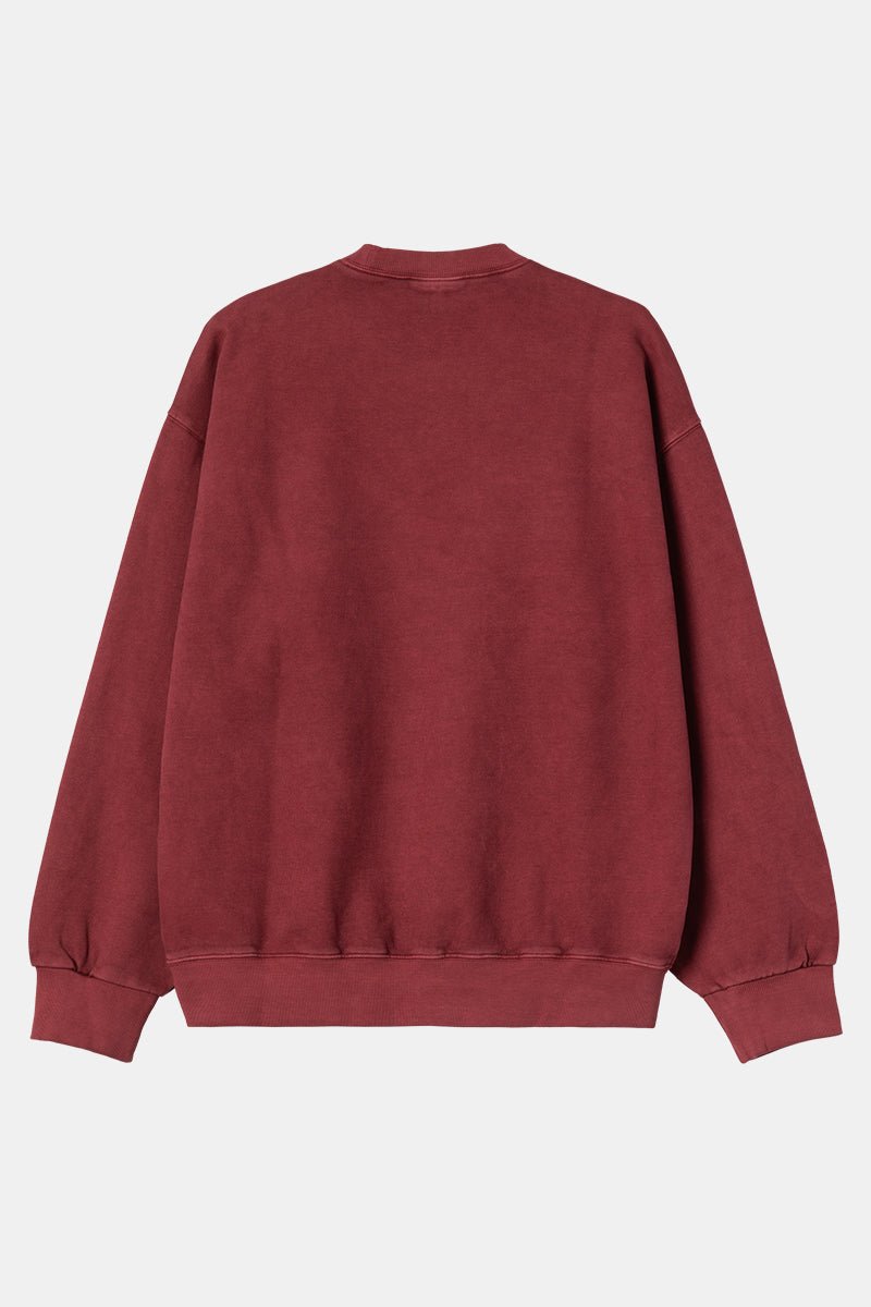 Carhartt WIP Vista Sweatshirt (Scarlet Garment - Dyed) | Sweaters