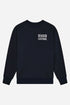 Deus Flecks Crew Sweatshirt (laivasto) | Neulepuserot