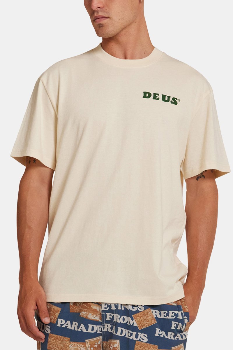 Deus Real Good Tee Recycled Cotton T-Shirt (Dirty White) | T-Shirts