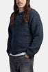 Edwin Dun Textured collegepaita (musteensininen) | Neulepuserot