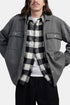 Edwin Utility pitkähihainen päällyspaita (Bleach Black Wash) | Paidat