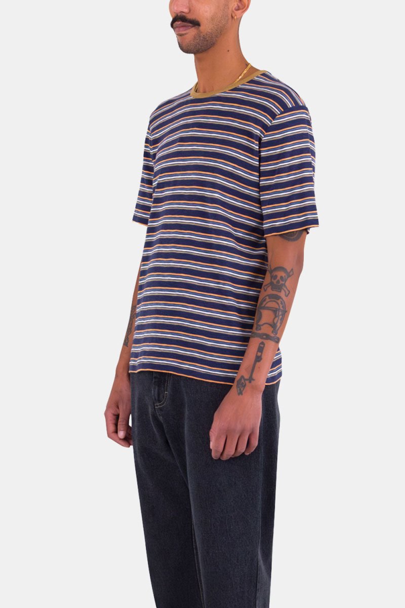 Folk Multistripe T-Shirt (Navy Mix) | Shirts