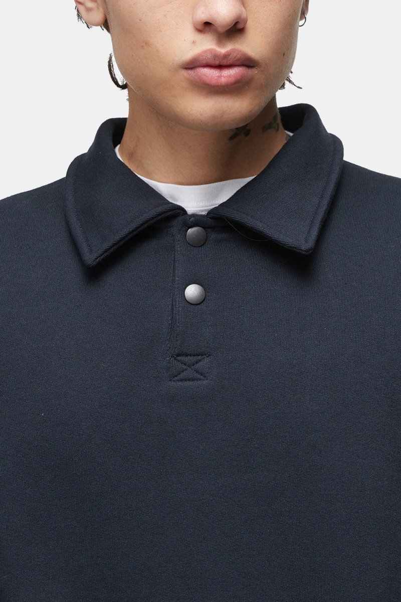 Frizmworks Banding Snap Sweatshirt (Navy) | Sweaters