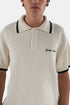 Goodies Sportive Contrast Neulottu Polo T-paita (Ecru) | T-paidat