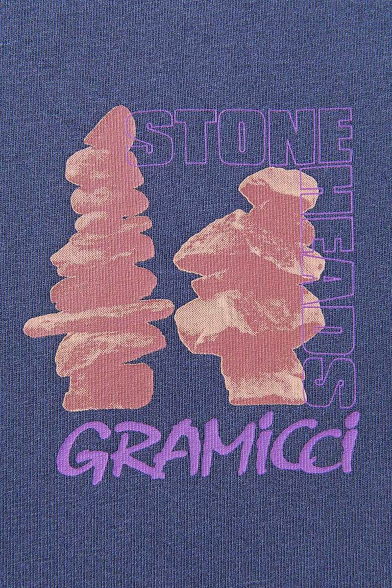 Gramicci Stoneheads T-Shirt (Navy Pigment) | T-Shirts