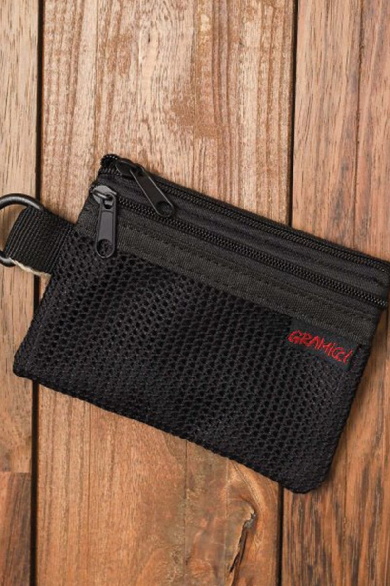 Gramicci Utility Ripstop Mesh Zip Wallet (Black) | Wallets