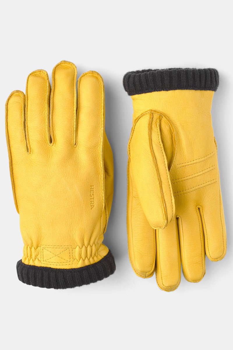 Hestra Deerskin Primaloft Rib Gloves (Natural Yellow) | Gloves