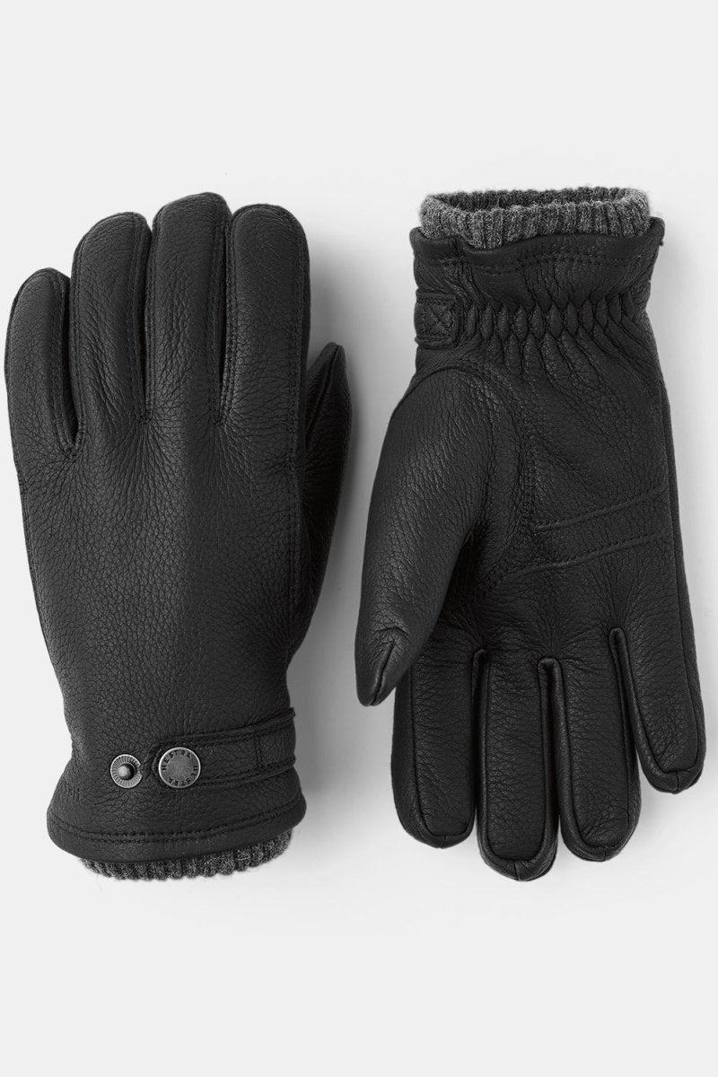 Hestra Leather Utsjö Gloves (Black) | Gloves