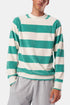 La Paz Cunha collegepaita (Gumdrop Green Stripes) | Neulepuserot