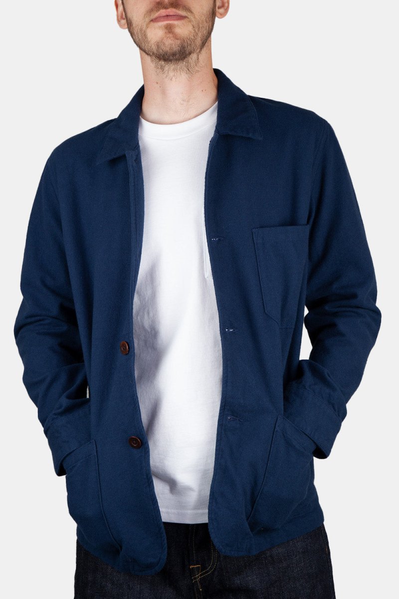 Portuguese Flannel Labura Heavy Flannel Jacket (Blue) | Jackets