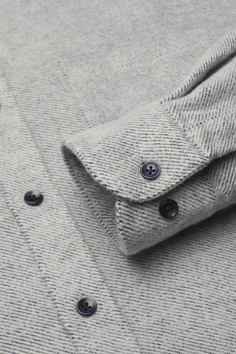 Portuguese Flannel Off Rail ESP BD Shirt (Grey) | Shirts