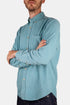 Portugalilainen flanelli Thick Lobo Cotton-Vakosamettipaita (turkoosi) | Paidat