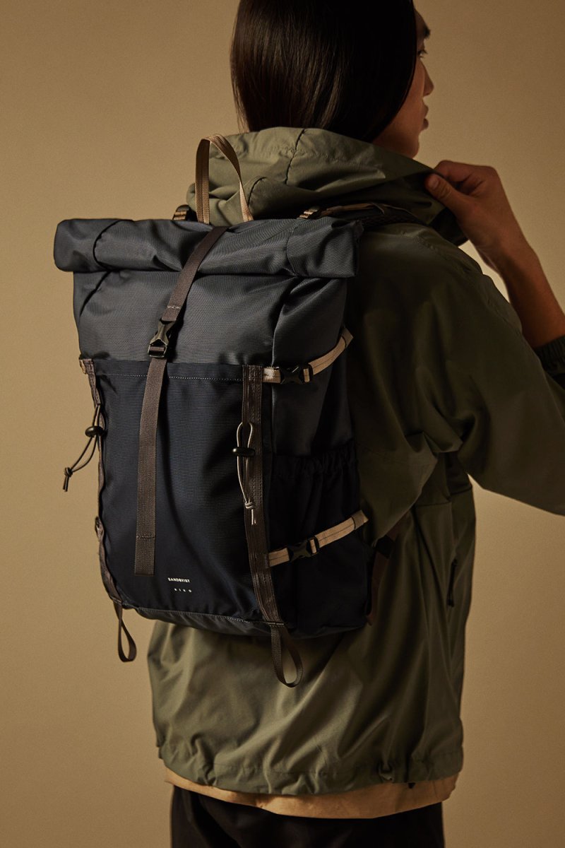 Sandqvist Forest Hike Backpack (Multi Steel Blue) | Bags