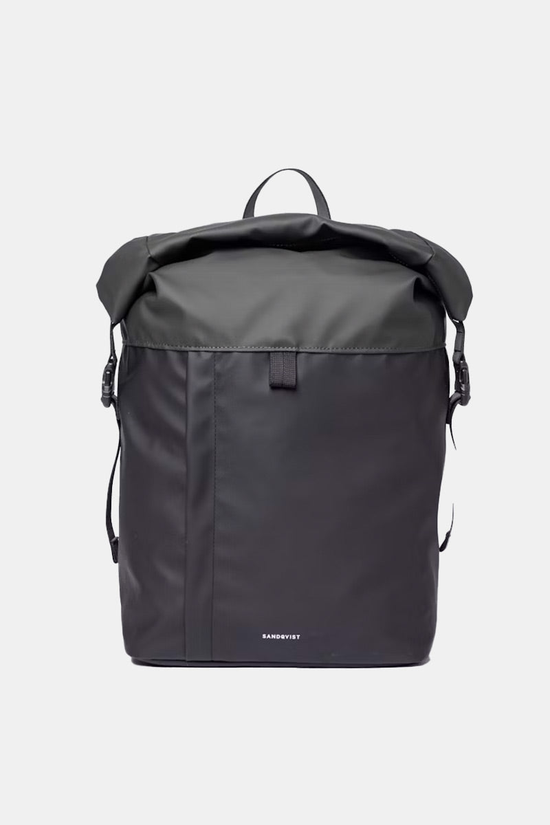 Sandqvist Konrad Backpack (Multi Black/Dark Green) | Bags