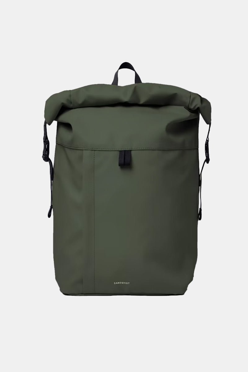 Sandqvist Konrad Water - Resistant Rolltop Backpack (Dawn Green) | Bags