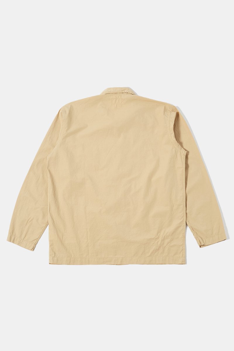 Universal Works Bakers Summer Poplin Overshirt (Sand) | Jackets