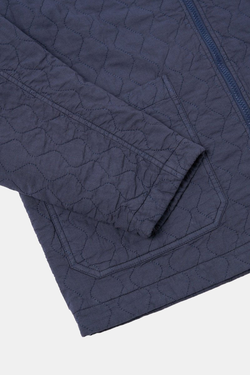 Universal Works Gower Jacket (Dark Navy Quilt Cotton) | Coats & Jackets