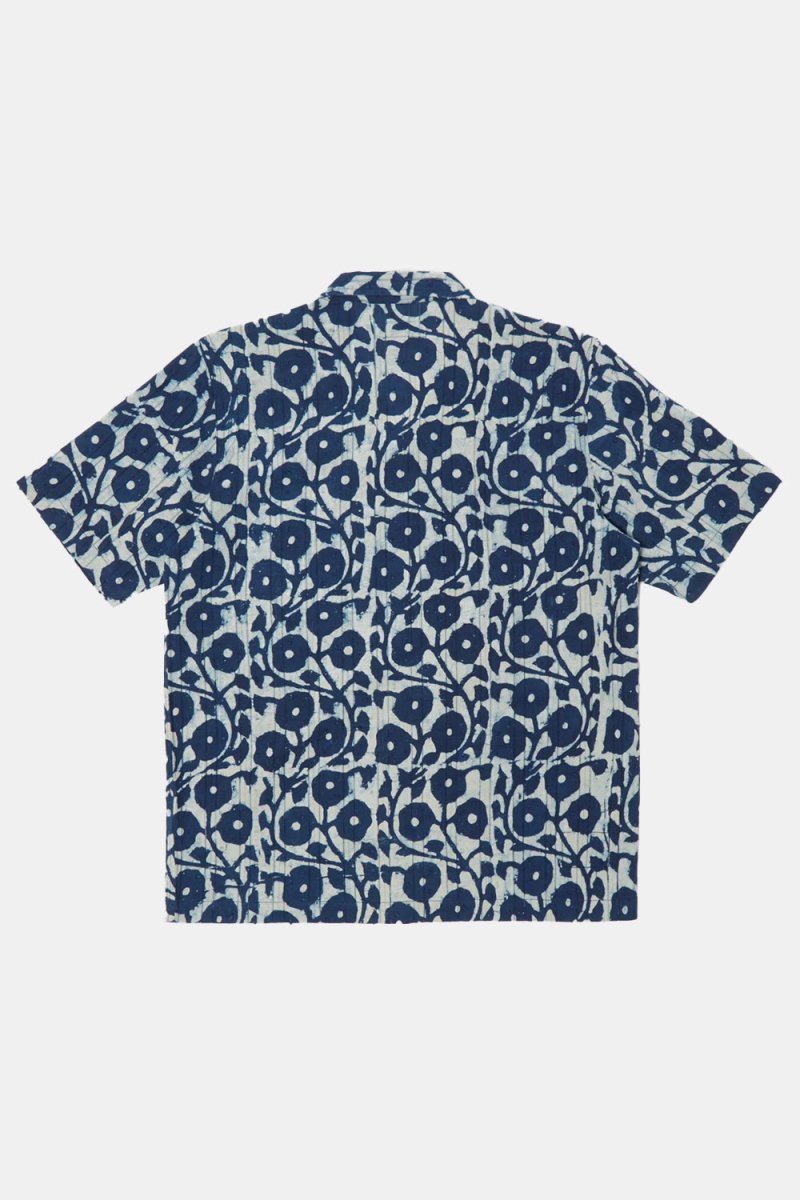 Universal Works Hand Print Road Shirt (Indigo) | Shirts