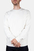 Universal Works Loopback Brodeerattu Oversized Sweatshirt (Ecru) | Neulepuserot